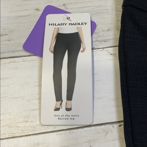 New! Blue Black Womens Business Casual Work Pants - Picture 3 of 9